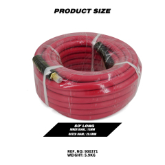 50 Feet EPDM 1/2" ID Rubber Air Hose ﻿