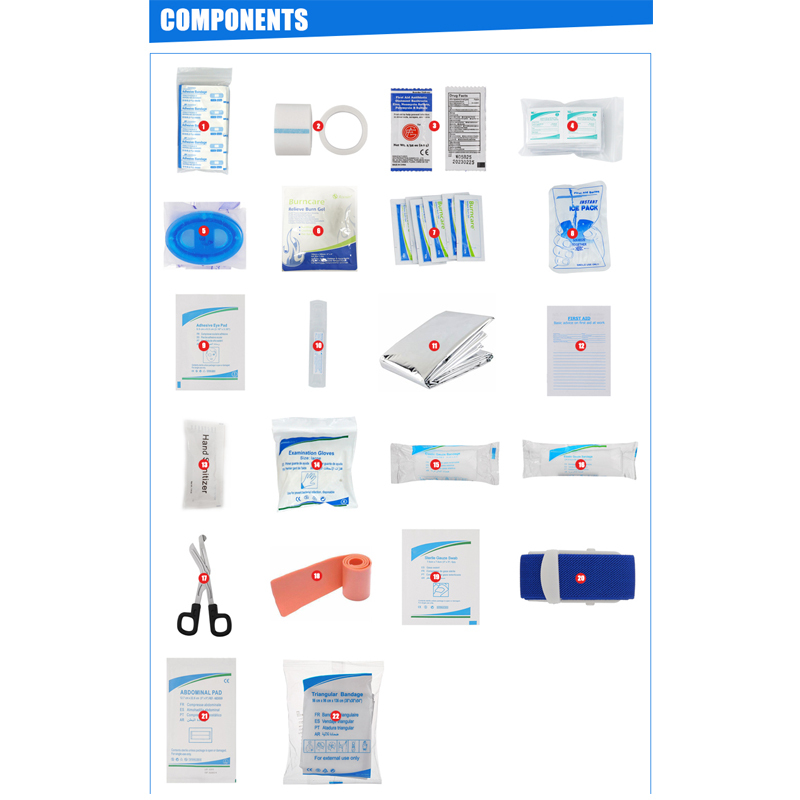 First Aid Box 25 Person 71 Pieces