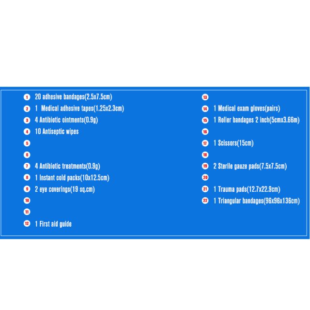 First Aid Box 10 Person 51 Pieces