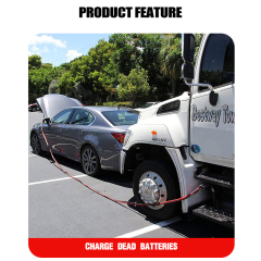 Jumper Cables 2 Gauge 20 Feet Heavy Duty Booster Cables with Carry Bag Jump Start Dead or Weak Batteries for Car