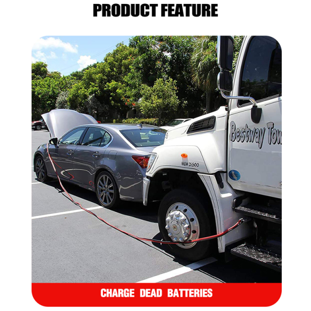 Jumper Cables 4 Gauge 20 Feet Heavy Duty Booster Cables with Carry Bag Jump Start Dead or Weak Batteries for Car