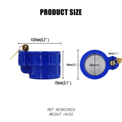 Heavy Duty Steel King Pin Lock Fifth Wheel Lock With 2 Keys for Trailers