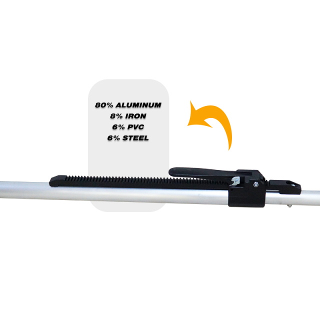 Heavy Duty Aluminum Round Tube Cargo Load Lock Bars 90" to 105"