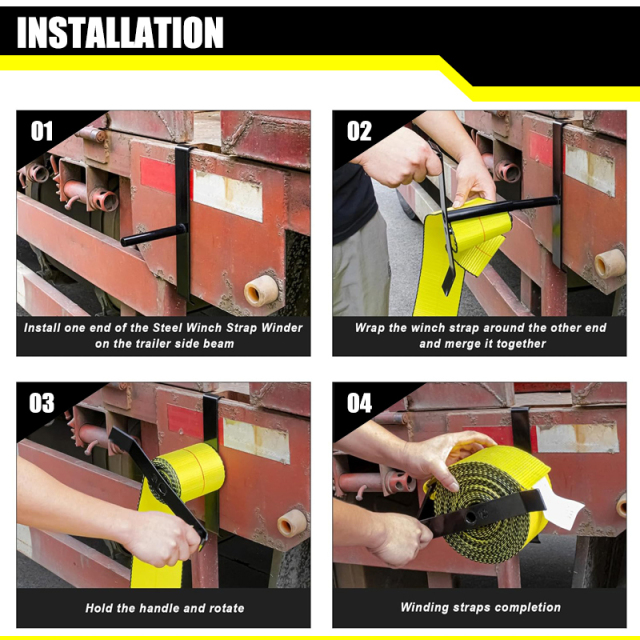 Steel Strap Winder Winch Strap Winder Cargo Tie-Downs Strap Winder