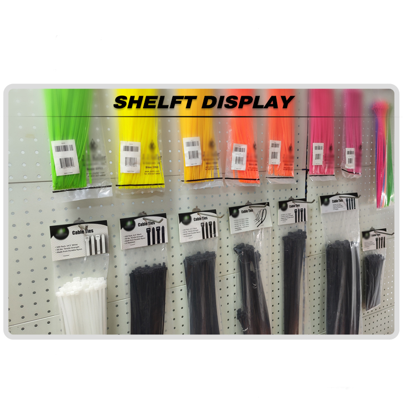 100 Pieces Heavy Duty 120lbs 15.5-inch Black Nylon Zip Ties Industrial Strength Cable Ties