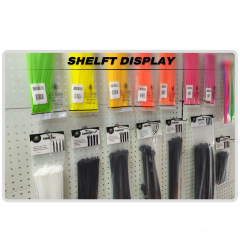 100 Pieces Heavy Duty 120lbs 15.5-inch Black Nylon Zip Ties Industrial Strength Cable Ties