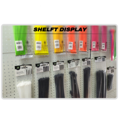 100 Pieces Heavy Duty 50lbs 14.5-inch Black Nylon Zip Ties Industrial Strength Cable Ties