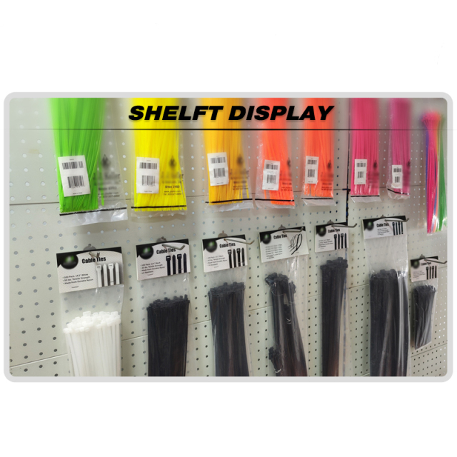 100 Pieces Heavy Duty 50lbs 14.5-inch Black Nylon Zip Ties Industrial Strength Cable Ties