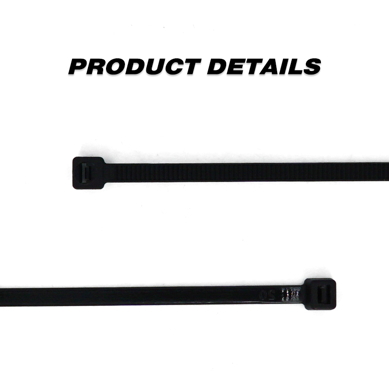 100 Pieces Heavy Duty 50lbs 14.5-inch Black Nylon Zip Ties Industrial Strength Cable Ties