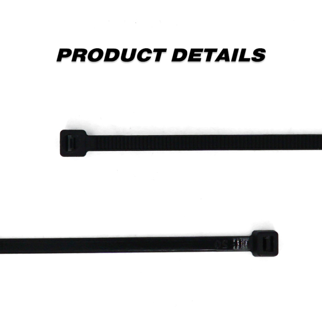 100 Pieces Heavy Duty 50lbs 14.5-inch Black Nylon Zip Ties Industrial Strength Cable Ties