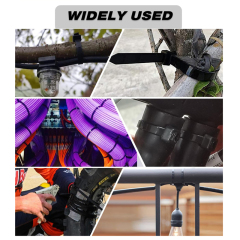 100 Pieces Heavy Duty 50lbs 14.5-inch Black Nylon Zip Ties Industrial Strength Cable Ties