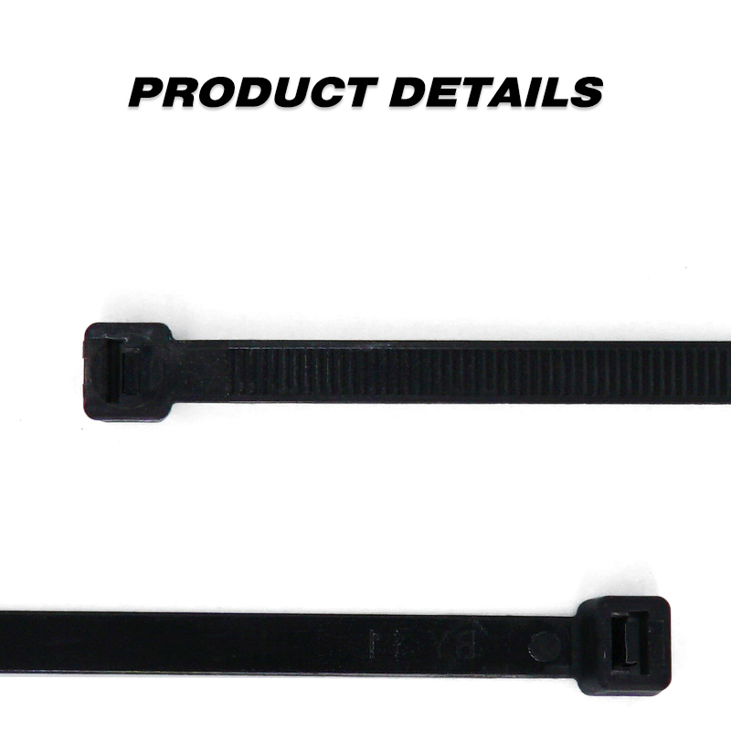 100 Pieces Heavy Duty 120lbs 15.5-inch Black Nylon Zip Ties Industrial Strength Cable Ties