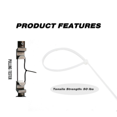 100 Pieces Heavy Duty 50lbs 14.5-inch White Nylon Zip Ties Industrial Strength Cable Ties