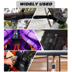 100 Pieces Heavy Duty 40lbs 11.4-inch Black Nylon Zip Ties Industrial Strength Cable Ties