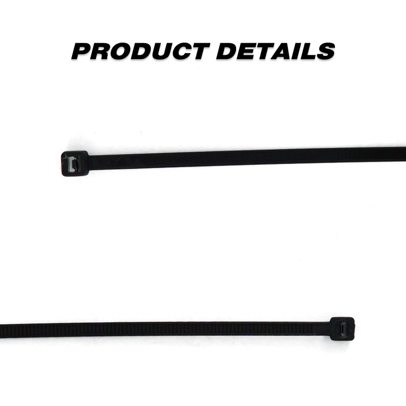 100 Pieces Heavy Duty 40lbs 11.4-inch Black Nylon Zip Ties Industrial Strength Cable Ties