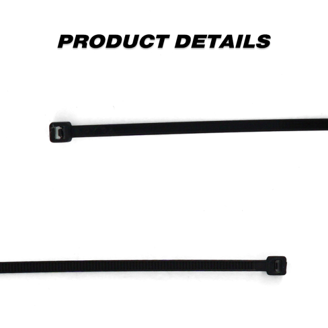 100 Pieces Heavy Duty 40lbs 11.4-inch Black Nylon Zip Ties Industrial Strength Cable Ties