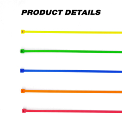 100 Pieces Heavy Duty 50lbs 14.5-inch Color Nylon Zip Ties Industrial Strength Cable Ties