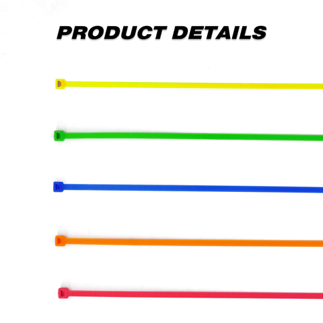 100 Pieces Heavy Duty 50lbs 14.5-inch Color Nylon Zip Ties Industrial Strength Cable Ties