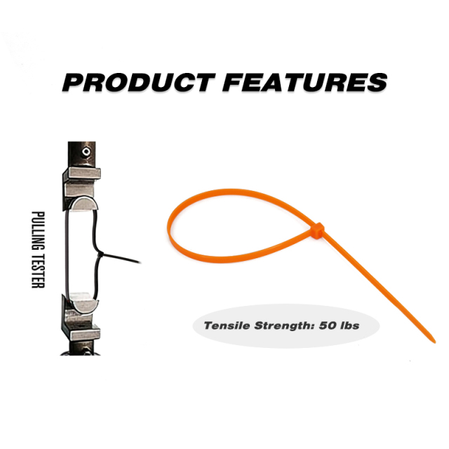 100 Pieces Heavy Duty 50lbs 14.5-inch Color Nylon Zip Ties Industrial Strength Cable Ties