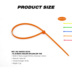 100 Pieces Heavy Duty 50lbs 14.5-inch Color Nylon Zip Ties Industrial Strength Cable Ties