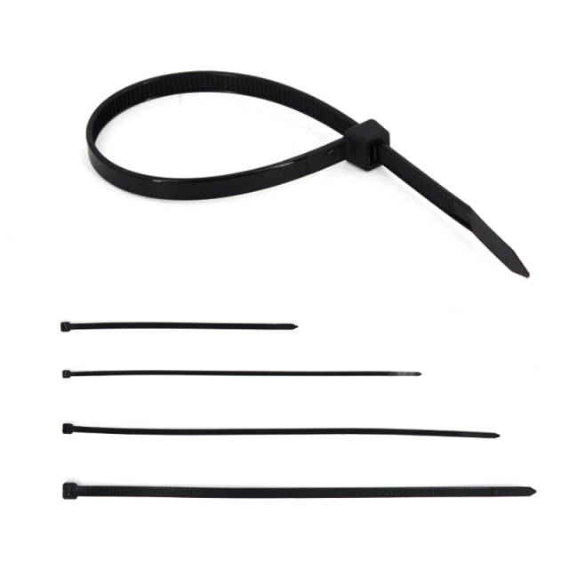 100 Pieces Heavy Duty 4 Black Nylon Zip Ties mixed Industrial Strength Cable Ties