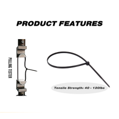 100 Pieces Heavy Duty 4 Black Nylon Zip Ties mixed Industrial Strength Cable Ties