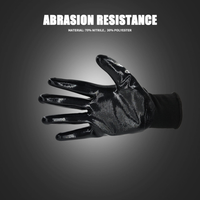 Nitrile Latex Dip Glove Rubber Latex Coated for Work Construction