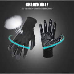 Nitrile Latex Dip Glove Rubber Latex Coated for Work Construction