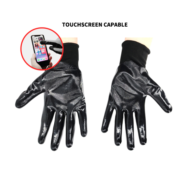 Nitrile Latex Dip Glove Rubber Latex Coated for Work Construction