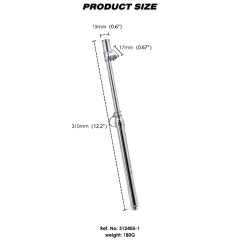 Dual Head Truck Tire Pressure Gauge 10-160PSI Alumium Bar Scale
