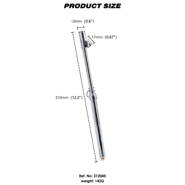 Dual Head Truck Tire Pressure Gauge 10-150PSI
