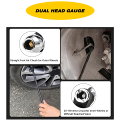 1/4" FNPT Dual Head Air Chuck with 2-Way Connect Tire Chuck