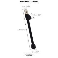 1/4" FNPT Dual Head Air Chuck with 2-Way Connect Tire Chuck