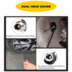 1/4" FNPT Dual Head Air Chuck with 2-Way Connect Tire Chuck