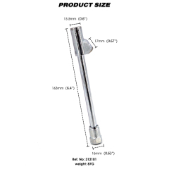 1/4" FNPT Chrome Plated Dual Head Air Chuck with 2-Way Connect Tire Chuck