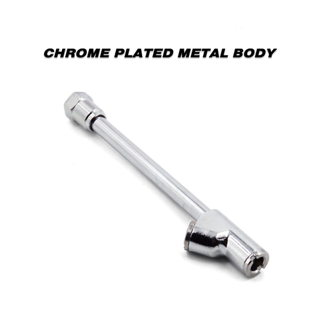 1/4" FNPT Chrome Plated Dual Head Air Chuck with 2-Way Connect Tire Chuck