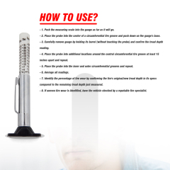Tire Tread Depth Gauge Accurate Measurement Tools Color Coded Tire Depth Gauge