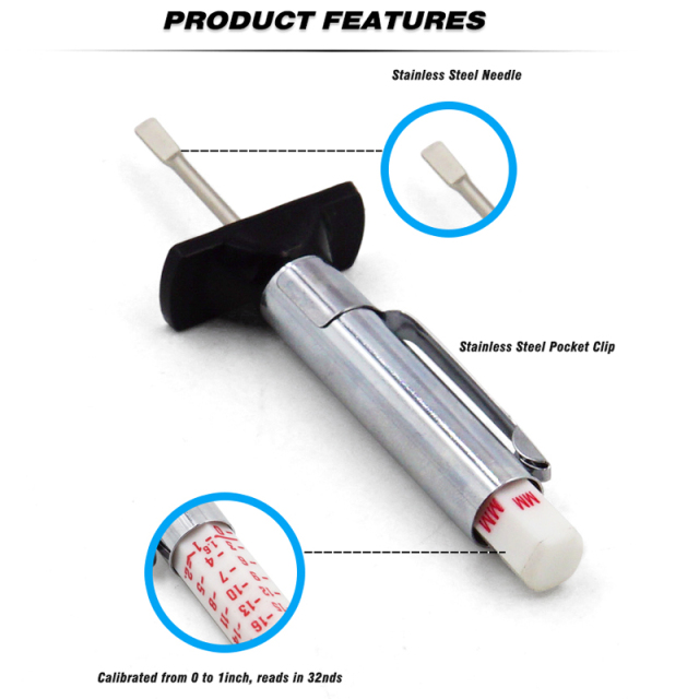 Tire Tread Depth Gauge Accurate Measurement Tools Color Coded Tire Depth Gauge