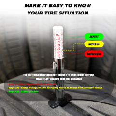 Tire Tread Depth Gauge Accurate Measurement Tools Color Coded Tire Depth Gauge