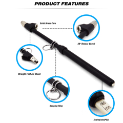 Tire Pressure Gauge Black Painting Dual Head Truck Tire Pressure Gauge 10-160PSI