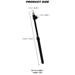 Tire Pressure Gauge Black Painting Dual Head Truck Tire Pressure Gauge 10-160PSI