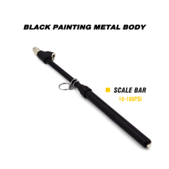 Tire Pressure Gauge Black Painting Dual Head Truck Tire Pressure Gauge 10-160PSI