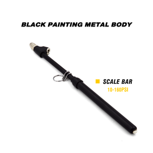 Tire Pressure Gauge Black Painting Dual Head Truck Tire Pressure Gauge 10-160PSI