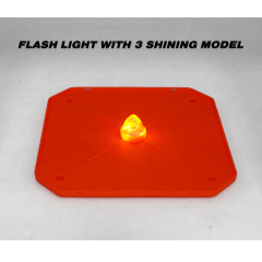 18 inch Collapsible Traffic Cones with LED Light Safety Cones with Reflective Collars