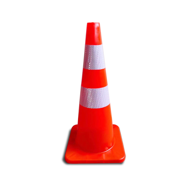 28 Inch Traffic Safety Cones with Reflective Collars PVC Orange Construction Cone for Home Road Driveway Parking