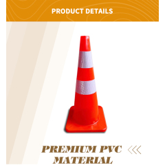 28 Inch Traffic Safety Cones with Reflective Collars PVC Orange Construction Cone for Home Road Driveway Parking