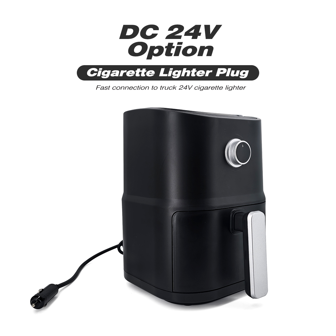 12V 250W Portable 3L Camping Travel Oil Free Cooking Oven Car Air Fryer