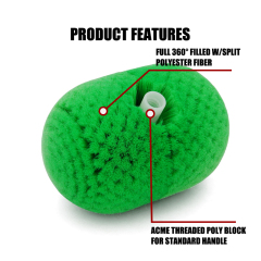 Full Round Wash Brush Head