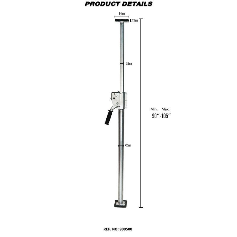 Heavy Duty Steel Load Lock Round Tube Jack Bar Cargo Bar