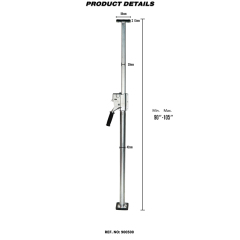 Heavy Duty Steel Load Lock Round Tube Jack Bar Cargo Bar